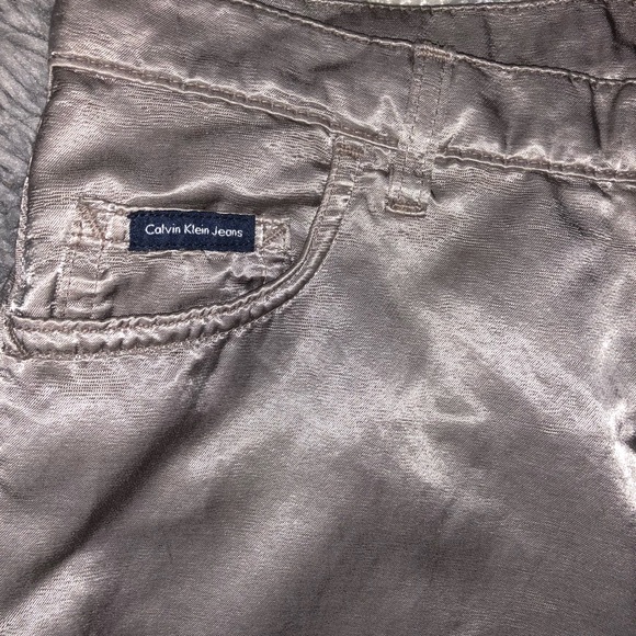 Calvin Klein jeans metallic wide leg pant - Picture 2 of 5